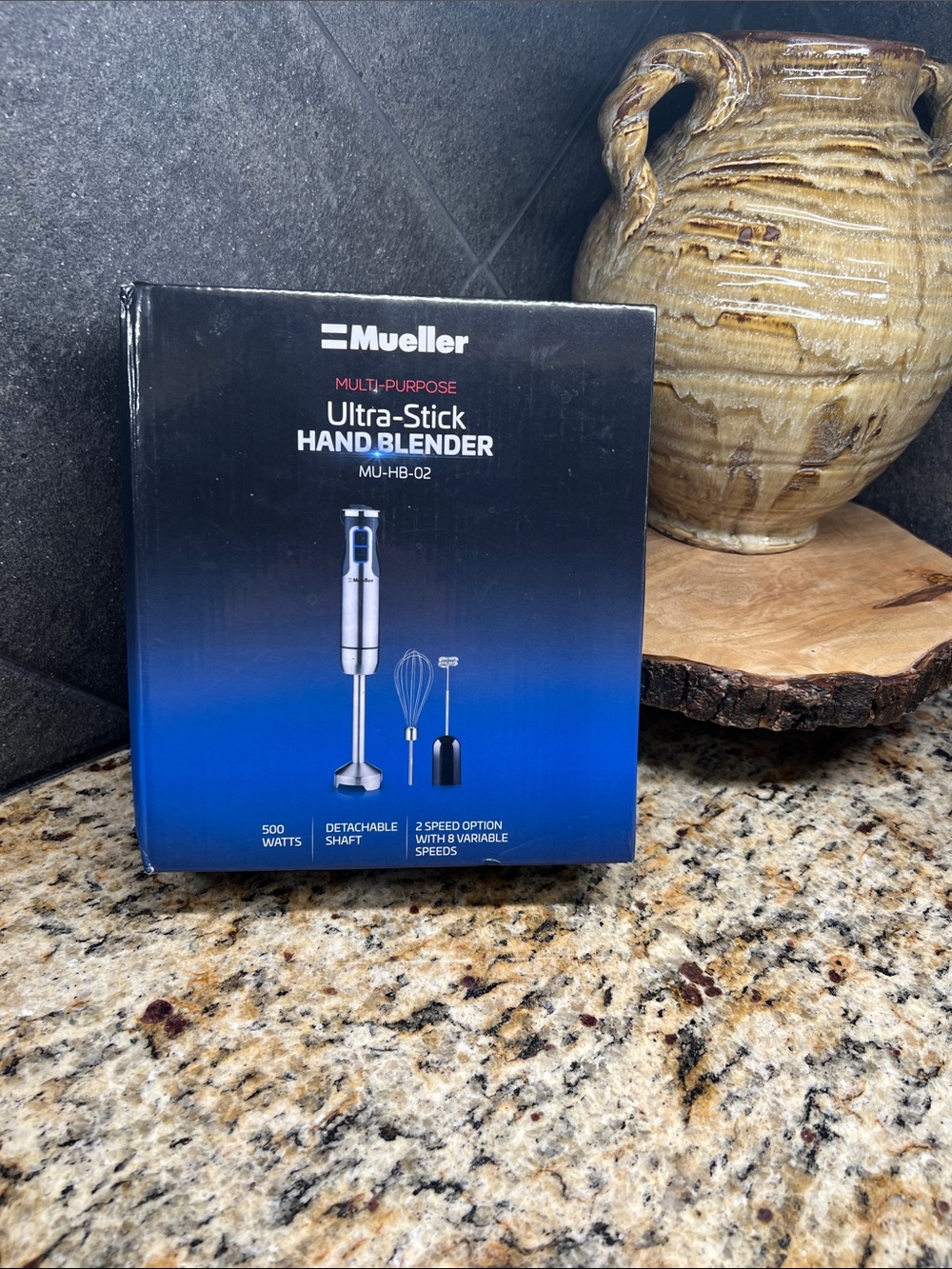 Mueller Ultra-Stick Hand Blender - Silver/Black. BRAND NEW never opened